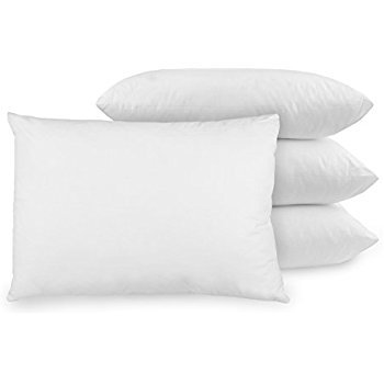 Diana Cowpe2 PACK LUXURY PILLOWS | Polycotton Outer | Bounce Back Technology Anti-Allergy Hollowfibre Filling | Medium Support | MADE IN UK