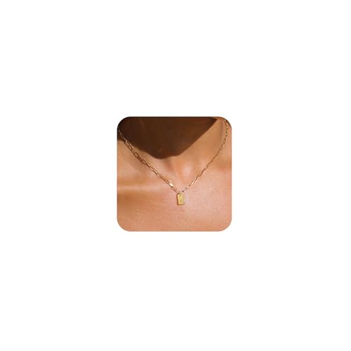 Inicial s para mujer, delicado colgante de cadena con clip chapado en oro con letras, bonito nombre, gargantilla, joyería de