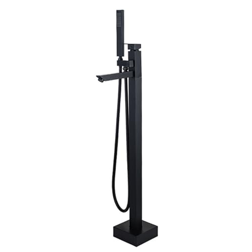 Baignoire autoportante taps de douche haut de gamme LWX noir mat