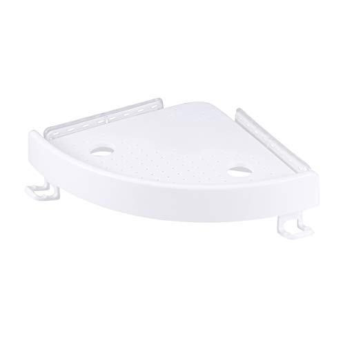 Ounona - Estantería de esquina para el baño o la cocina en forma de triángulo de plástico con un bonito diseño