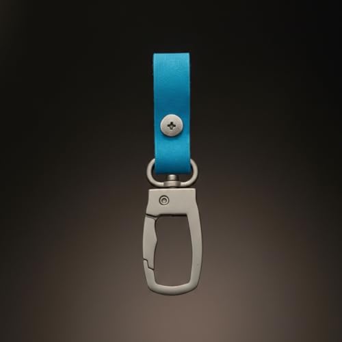 Image of THE MEN THING - Stylish Multicolor Stainless Steel Keychain for Men & Boys (FORGECLIP BLUE)