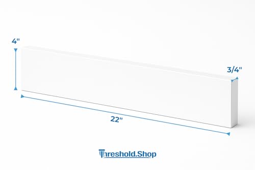 Image of Bathroom Vanity Sink Backsplash /Sidesplash (Super White Engineered Marble, 4 inch x 22 inch)