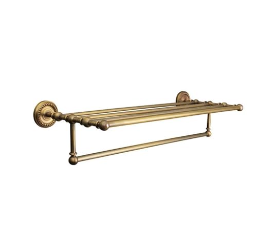 Porte-serviette en cuivre finitions dorées cintre de tour chic 62 cm