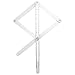 UKCOCO Corner Angle Finder - Goniometer Ruler Multifunctional Ceiling Trimming Diagonal Angle Ruler for Woodworking Long Miter