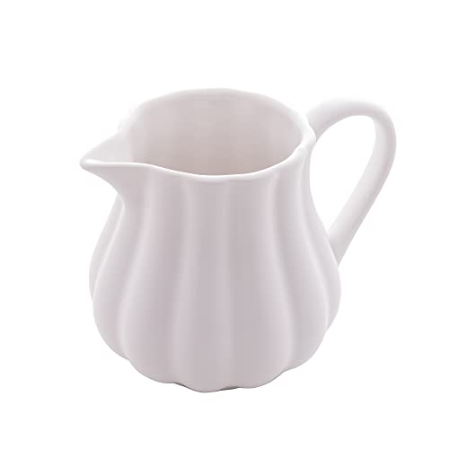Leiteira de Porcelana Pétala Branca Matt 220ml - Wolff