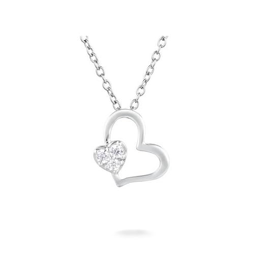 Collier en Or Femme et Pendentif Cœur Moissanite pour Style Chic au Quotidien