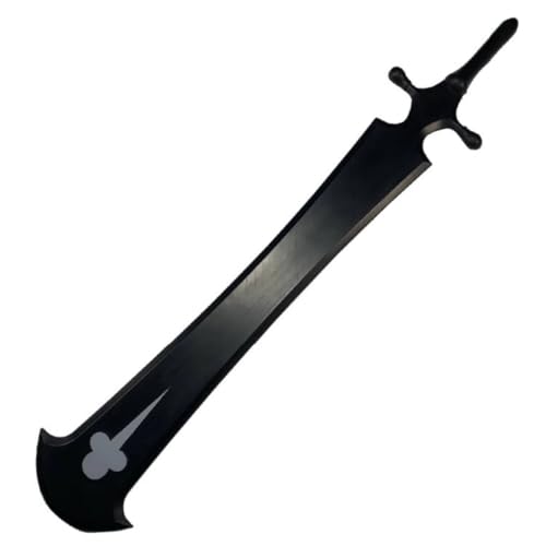 damdos Halloween Prop 40' Black-Asta Magic Destroyer Sword,The Black Thancred Waters Swords Clover Cosplay Weapon Birthdays Gifts, Magic Destroyer Sword, 40INCH