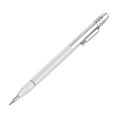 Scriber Scribing Pen Ceramic Scriber Strong Magnetic Scribing Pen Knurled Aluminum Handle Tungsten Carbide Tip for Metal/Glass Wood Ceramics Stone