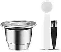 Cápsula Inox Reutilizável Nespresso Com Tampa + Acessórios - YOUTEK