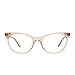 DIFF Jade Designer Cat Eye Computer Blue Light Blocking Glasses for Women, Vintage Crystal