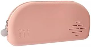 IQS Enterprise Silicone Makeup Brush Holder Travel Cosmetic Bag, Soft Portable Cosmetic Face Brushes Holder with Upgrade A...