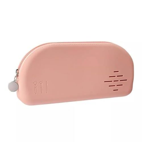 Travel Makeup Brush Holder, Silicone Makeup Brush Bag with Zipper Closure, Makeup Brushes Organizer Case, Washable Makeup Pouch Holder Case for Daily, Work (1)-image-14