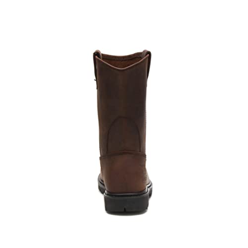CAT Men's Revolver Pull-on Steel Toe Construction Boot, Brown, 12