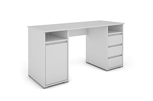 Homexperts Bureau Blanc, 138 x 75 x 55 cm (l x H x P)