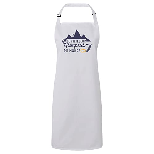 Tablier de cuisine Le Meilleur Grimpeur du Monde pour passionnés d'escalade