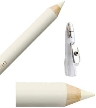 3 Pieces White Eye Pencil Waterproof Eyeliner Highlighter with Sharpener