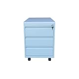 Lüllmann Büro Rollcontainer komplett montiert 3 Schubladen grau 62x46x80cm (HxBxT) Bürocontainer 505315