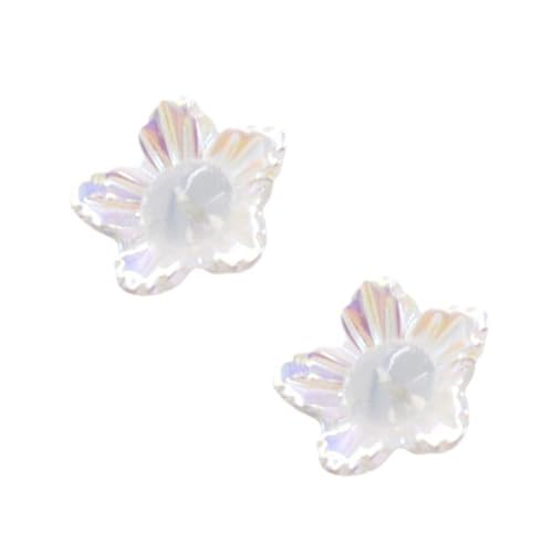 THINCAN 1 par de pendientes florales levantadores de espalda prácticos pendientes estabilizadores soporte de silicona para pendientes pesados y espalda de oreja flácida