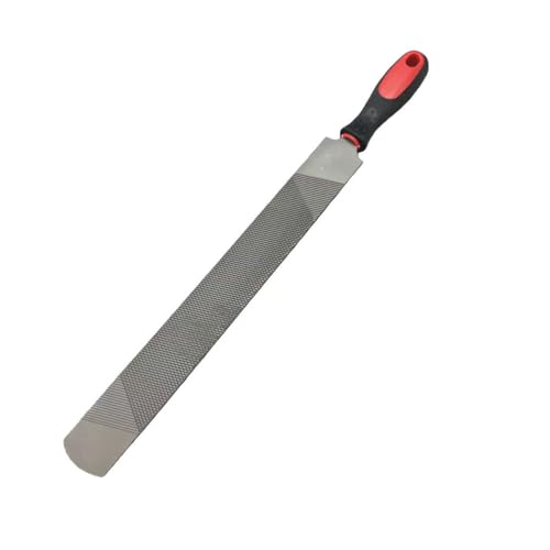 Flanimen 18Inch Double-Sided Farrier Rasp - Professional Hoof Rasp for Horses Coarse & Fine Filing Surfaces Hardened Steel with Ergonomic Non-Slip Handle for Hoof Trimming and Shoeing