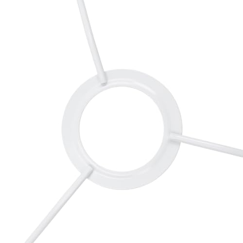Image of KUMGROT Lamp Shade Ring Set Strong Iron White Lamp Shade | Adapter Ring Holder for Desk Wall Lamps Frames European Style 11.81 Inch Diameter 2 Set