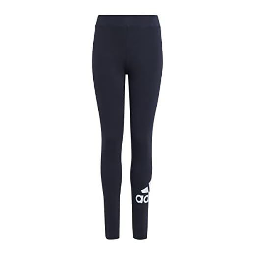 ADIDAS G ESS BL TIG Leggings, Black/White, 12 años Girl's