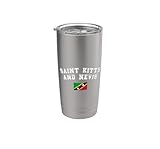 St. Kitts & Nevis Flagge Sport Wettbewerb Pride Souvenir Doppelwandiger Edelstahl-Thermobecher