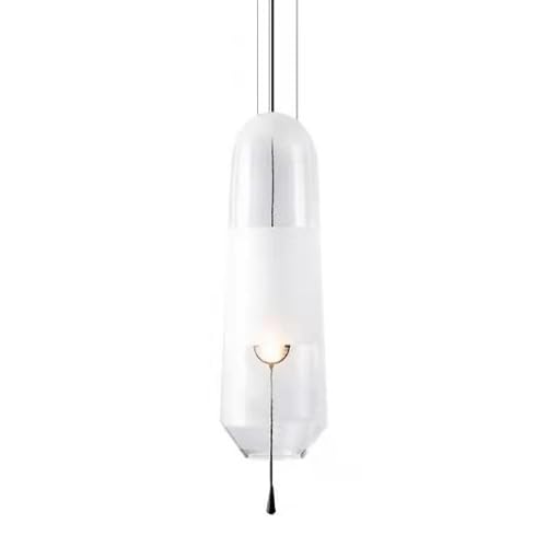Suspension E14 en verre rétro luminaire de chevet et restaurant chic