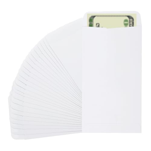 PATIKIL 25 Pack 6.5" x 3.5" Cash Envelopes Money Holder