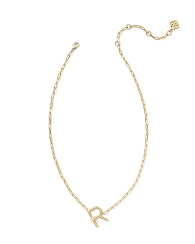 Kendra Scott Womens Pearl Letter R Short Pendant Necklace Gold White Pearl One Size3