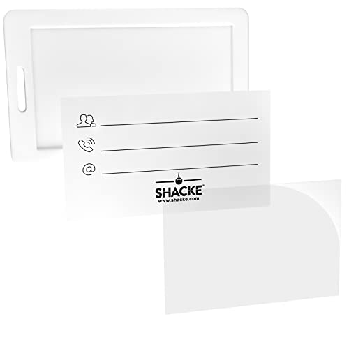 Shacke Medical Equipment Luggage Tag For Respiratory Devices (White/Vertical) #TOP5