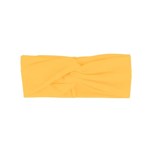 Motique Accessories Wide Twist Headband for Women, Yellow