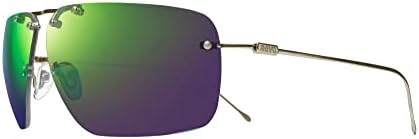 Revo Sunglasses Air 1: Polarized Lens with Rimless Titanium Rectangular Frame