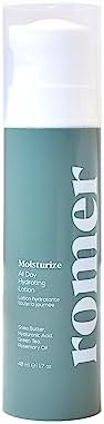 ROMER Skincare Moisturize - All Day Hydrating Lotion - Instantly Hydrating, Soothing, Softening Skin, Shea Butter, Hyaluronic Acid, Green Tea, Antioxidant Seed Oils (48ml/1.7oz)