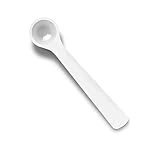 EXTEND LAB Pack of 10 White Plastic Measuring Spoons 150 Milligrams 0.30ml Tiny Spoons for Powder -...