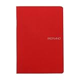 Fabriano EcoQua Notebooks staplebound blank raspberry 5.8 in. x 8.25 in.