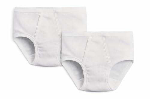 Fragi Lot de 2 slips homme classiques 100% coton avec ouverture - Élastique interne et bords de...