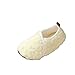 Beige Girls Fashionable and Casual Winter Velvet Floor Socks Shoes Baby Sole Thickened Indoor Home Slippers 2026