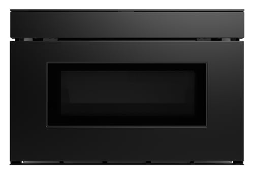 Image of SHARP SMD2479MB Smart Microwave Drawer Oven with Easy Wave Open, 24-inch, 1.2 Cubic Feet, 950 Watt, Concealed Glass Touch Control Panel, Compatible with Alexa Certified, Black