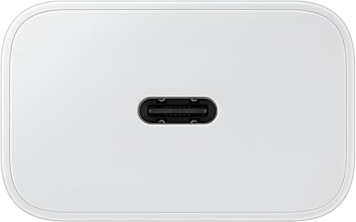 Image of 25W GaN USB-C Charger for Samsung F05 /A35 /M35 /F35, M15 /F15 /A15 /A14 /M14 /F14, S24 Ultra /S23 /S22, Z Fold /Flip, Super Fast Adapter for Galaxy Tab A9 /S9 /A8 /S7 /S6, White