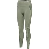hummel Damen Hmlmt Unite Seamless Hw Tights Leggings, Laurel Wreath/Lily Pad, M EU