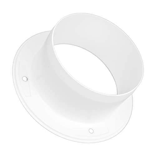 - 4" Inch Plastic Wall Mount Flange. Pvc Or Flexible Round Ducting Connector To Wall Vent. Hvac Systems #TOP6