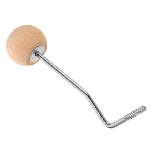 Martillo para pedal de bombo diseño curvo madera y aleación miniatura 1