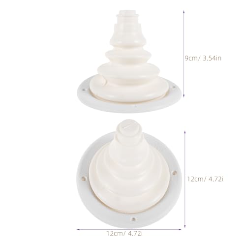 Pasacables de Goma Blanco POPETPOP Cónico Impermeable para Barcos 2