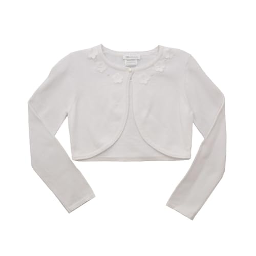 Bonnie Jean Girl's White Sweater Cardigan