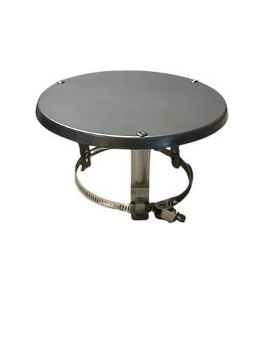 Edelstahl Kaminhaube für Rauchrohr Ø 80 - 109 mm - Regenschutz Schneeschutzkappe