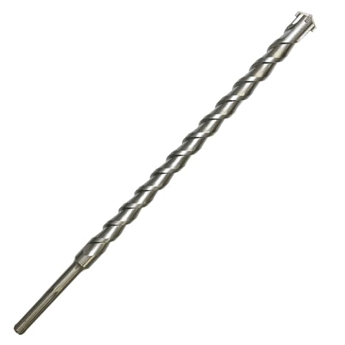 FF ERA - Broca de martillo giratorio SDS MAX de 1-1/4 pulgadas x 22 pulgadas – U-Flute – Brocas de mampostería con punta de carburo para...