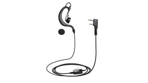 SVXSODA 2�E�F�C���W�I�C���[�s�[�X �}�C�N�t�� ���߉\��G�C���[�t�b�N�w�b�h�Z�b�g �����Ԓ��p �Z�L�����e�B/�\���p Kenwood�ABaofeng�ABtech�ASamcom�AWouxun�ATYT�ȂǂɑΉ�