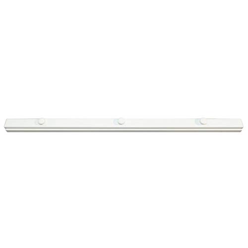 Image of RRD Amish Made Quilt Rack Wall Mount - Rustic Tapestry Hangers for Rugs, Tapestries & More - Maple Wood, White Paint, 54' Long