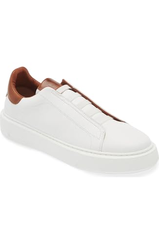 Image of Bruno Magli Men's Lisbon Sneakers, Leather Shoes, Lace-Up Casual Shoes