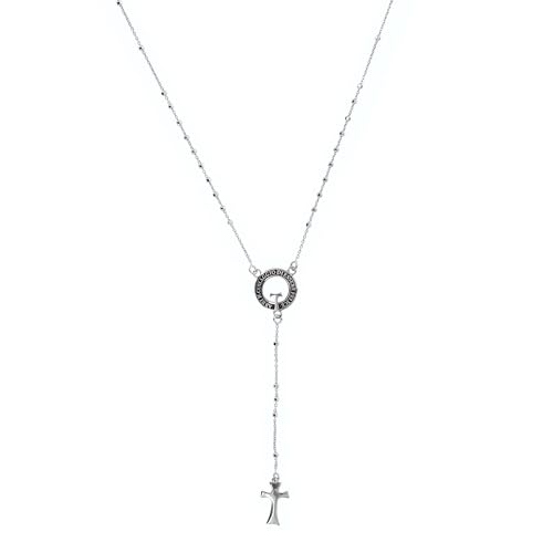 Collier Rosario en argent 925 par SHALOM : le chapelet élégant à porter au quotidien
